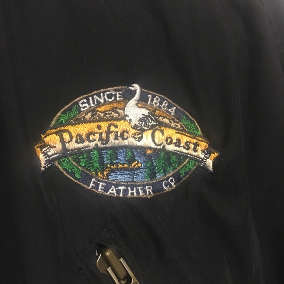 Black Hooded fleece-Lined Coat Parka - Picture 2 of 4